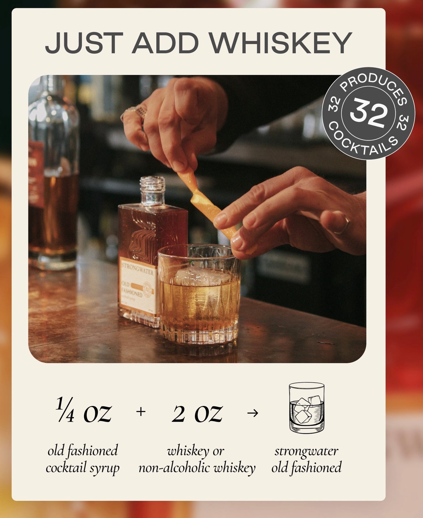 Smoked Old Fashioned Cocktail Syrup