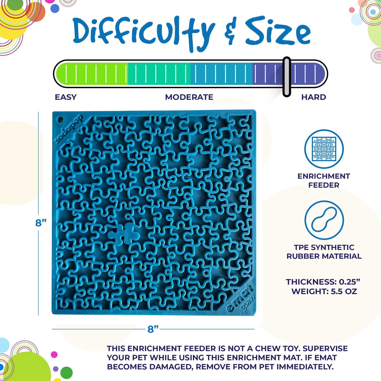 Jigsaw Design Emat Enrichment Licking Mat - The Localist