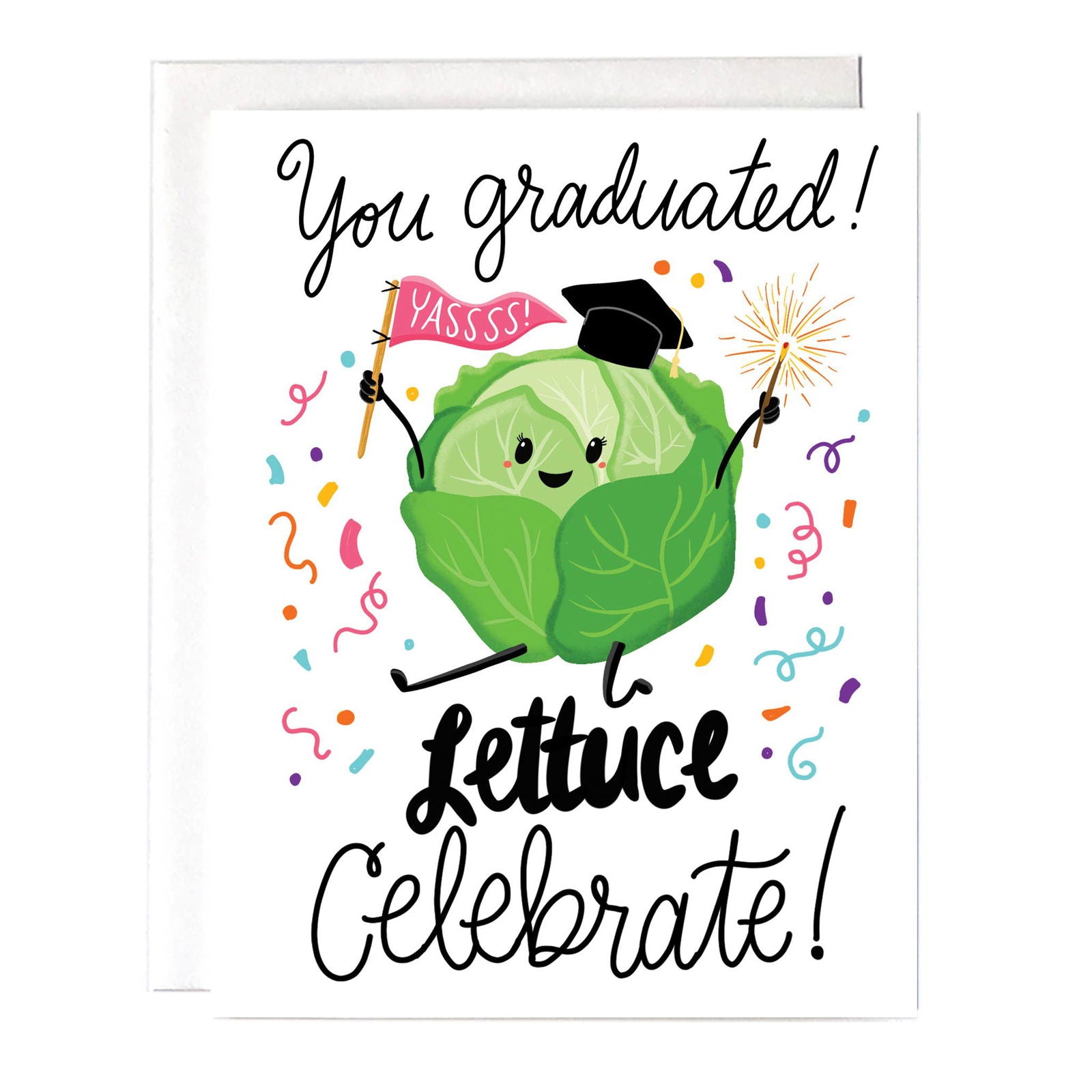 Lettuce Celebrate Graduation Card - The Localist