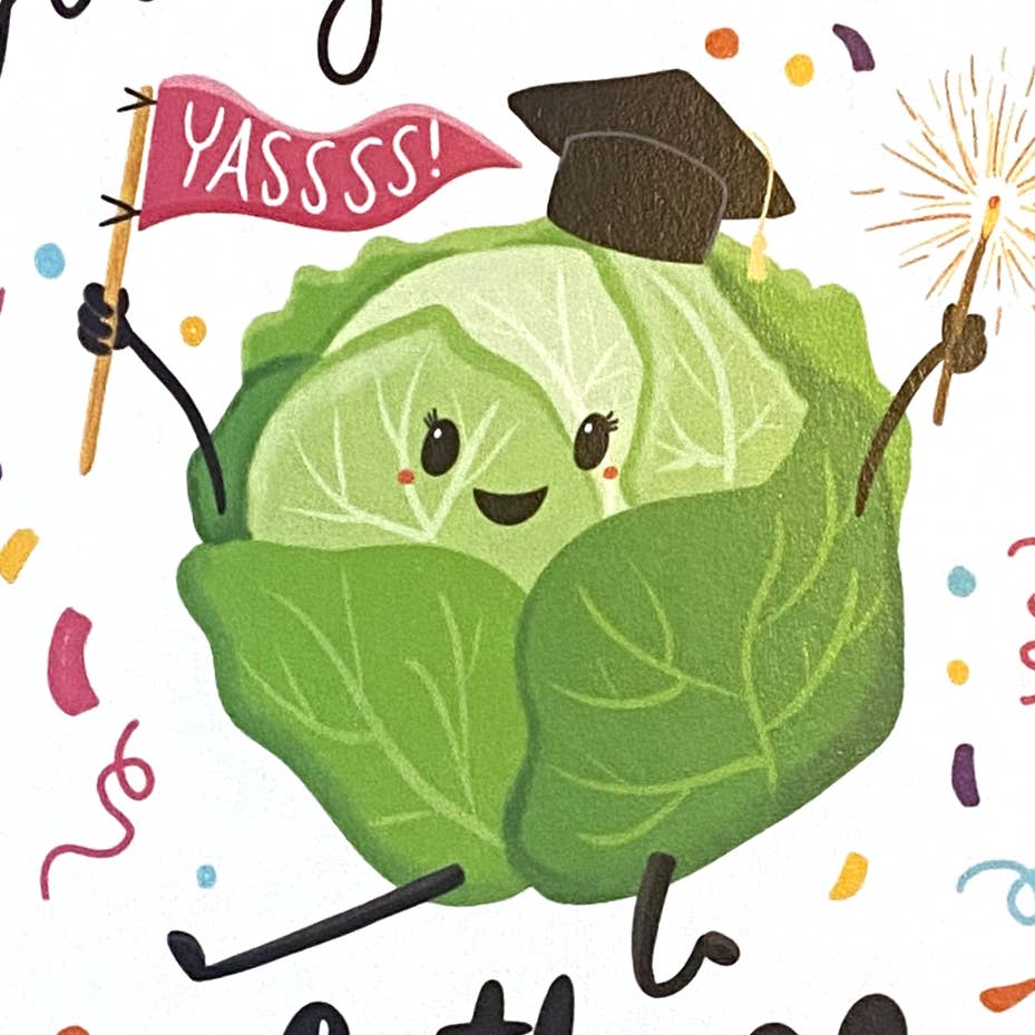 Lettuce Celebrate Graduation Card - The Localist