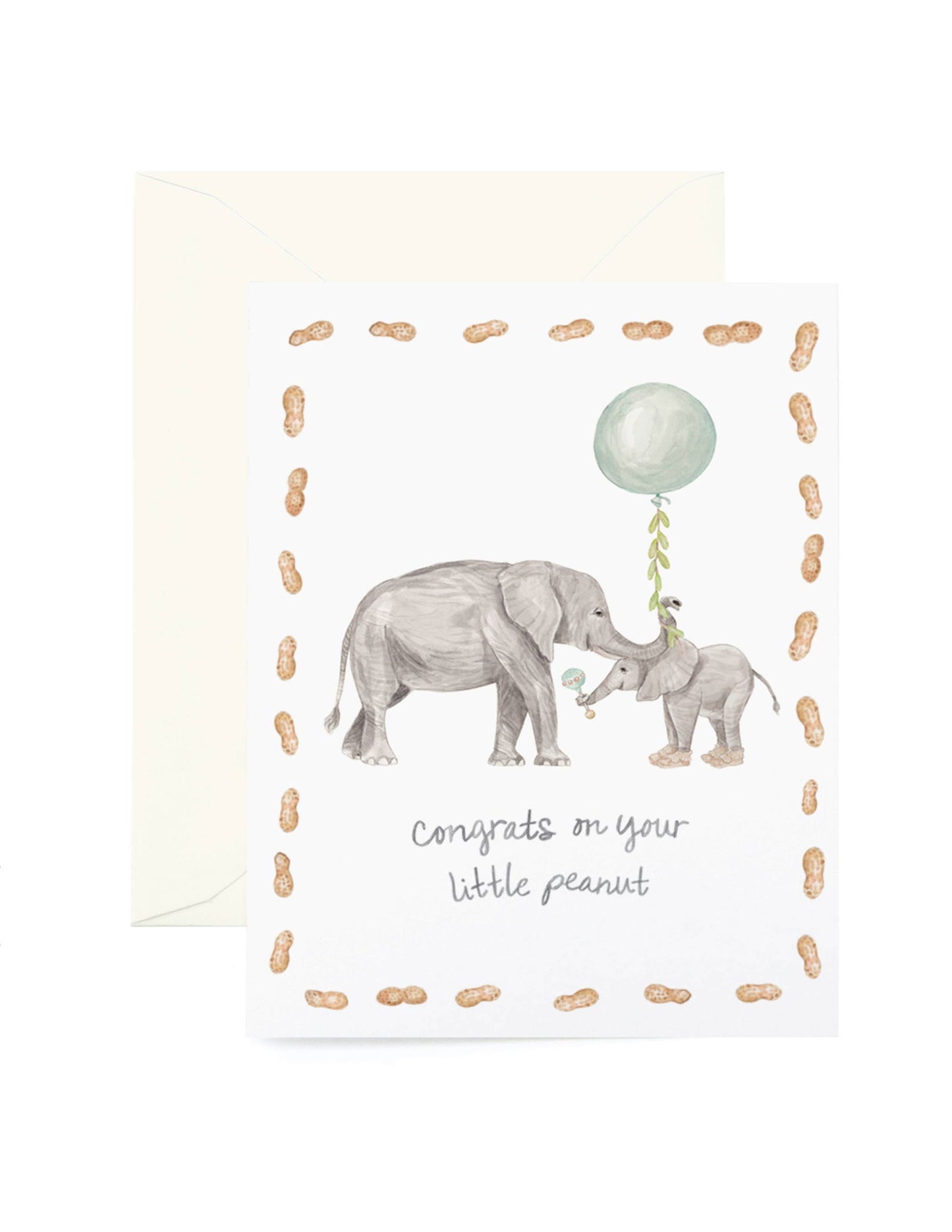 Little Peanut Greeting Card in Mint - The Localist