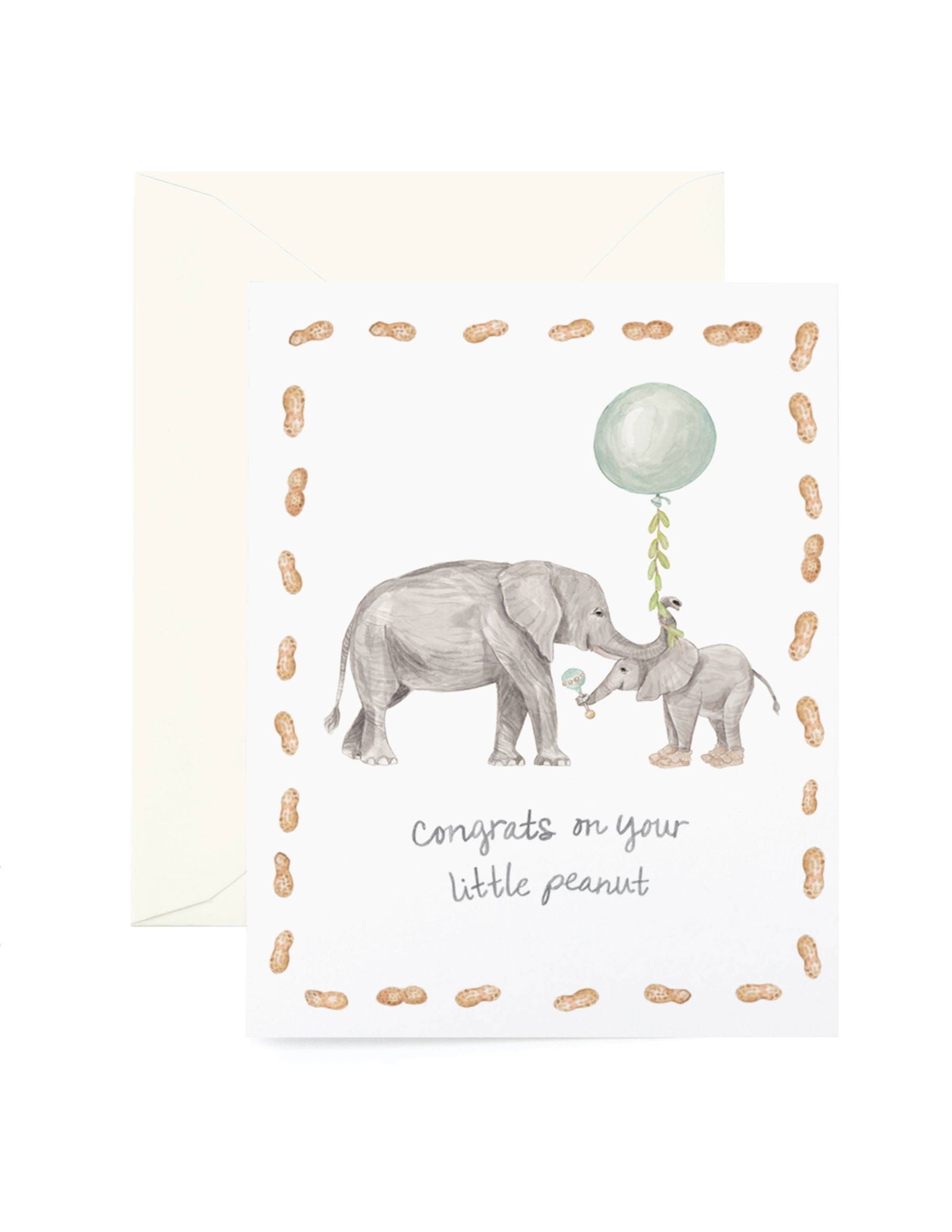 Little Peanut Greeting Card in Mint - The Localist
