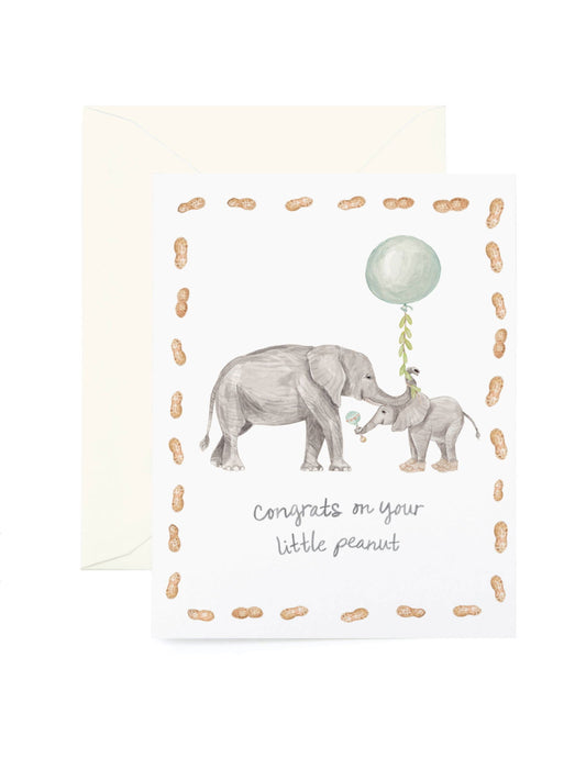 Little Peanut Greeting Card in Mint - The Localist