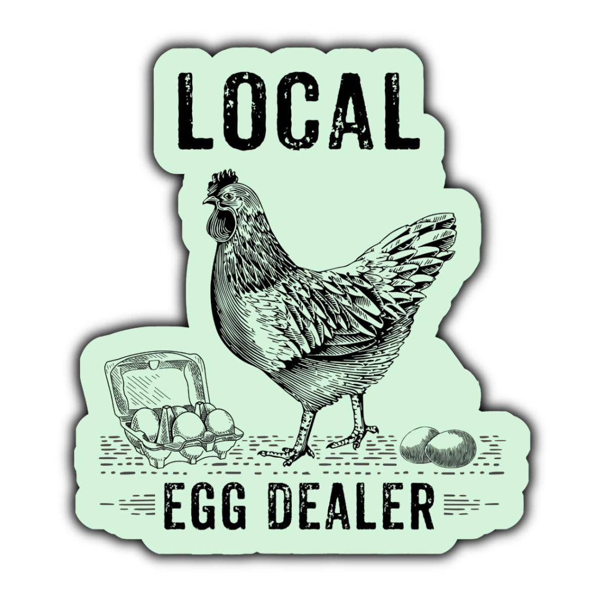 Local Egg Dealer Chickens sticker For Tumbler - The Localist