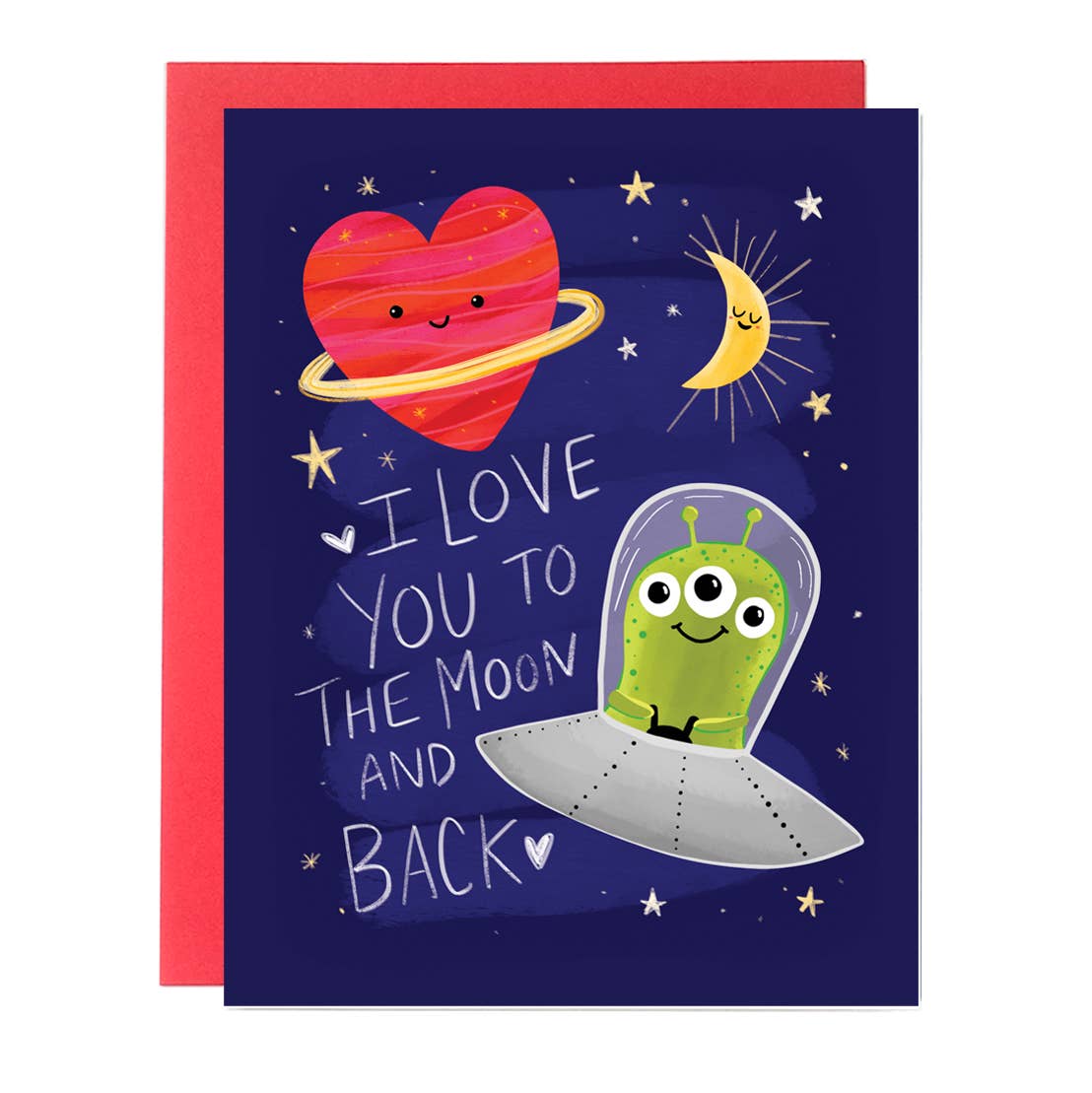 Love You To The Moon and Back Card - The Localist