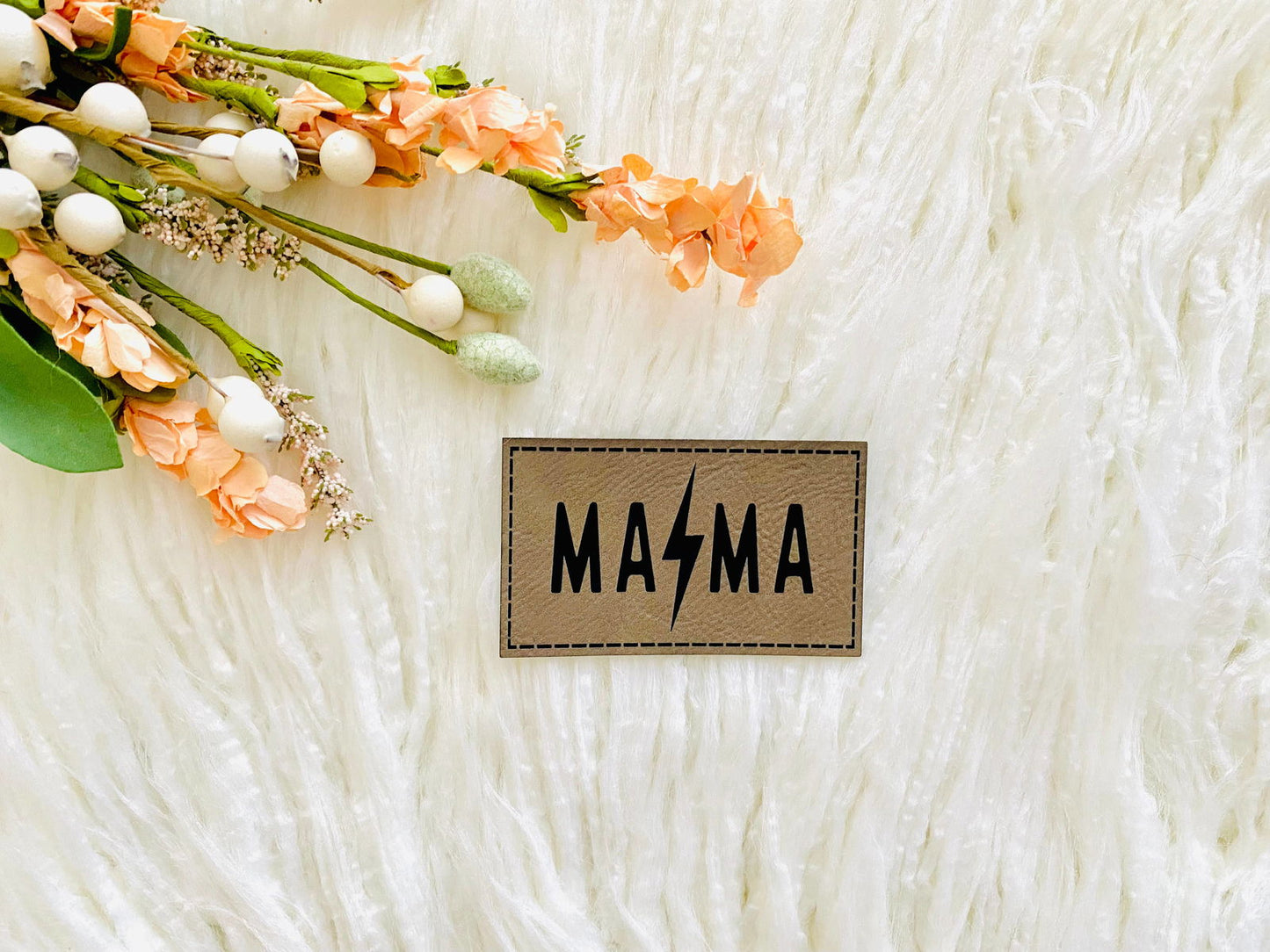 Mama leather hat patch - The Localist