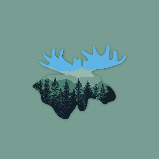 Mountain Moose Sticker - The Localist