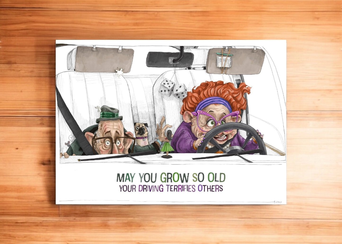 Old Driver | Greeting Card