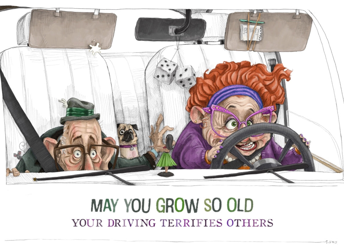 Old Driver | Greeting Card