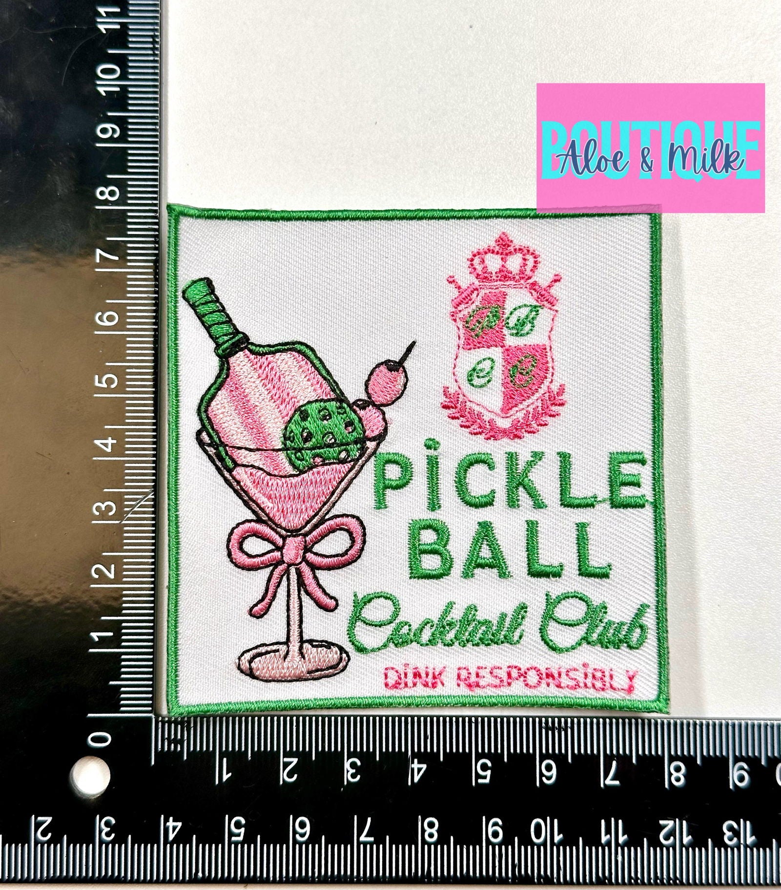 Pickleball Cocktail Club, pickleball patches - The Localist