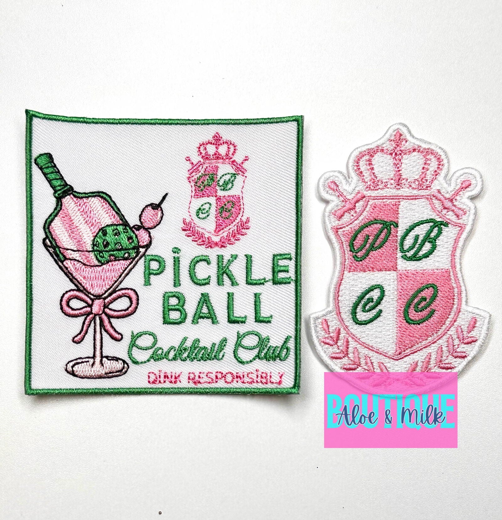 Pickleball Cocktail Club, pickleball patches - The Localist