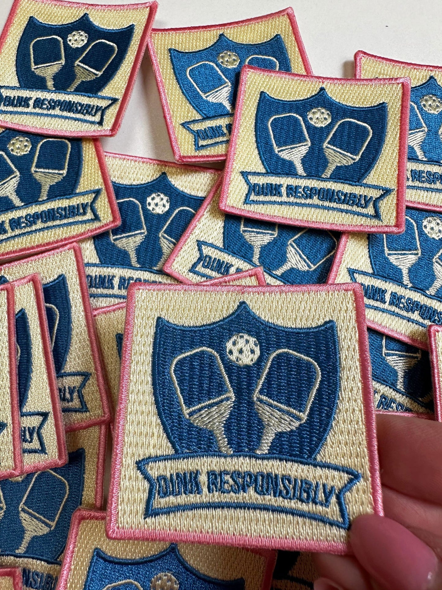 Pickleball "Dink Responsibly", pickleball patch, sports - The Localist