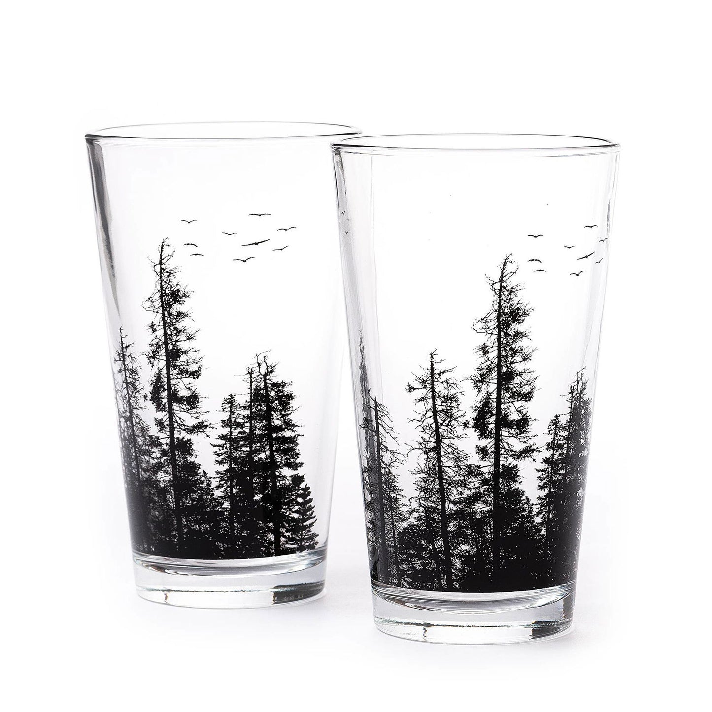 Pine Tree Forest Pint Glasses - The Localist