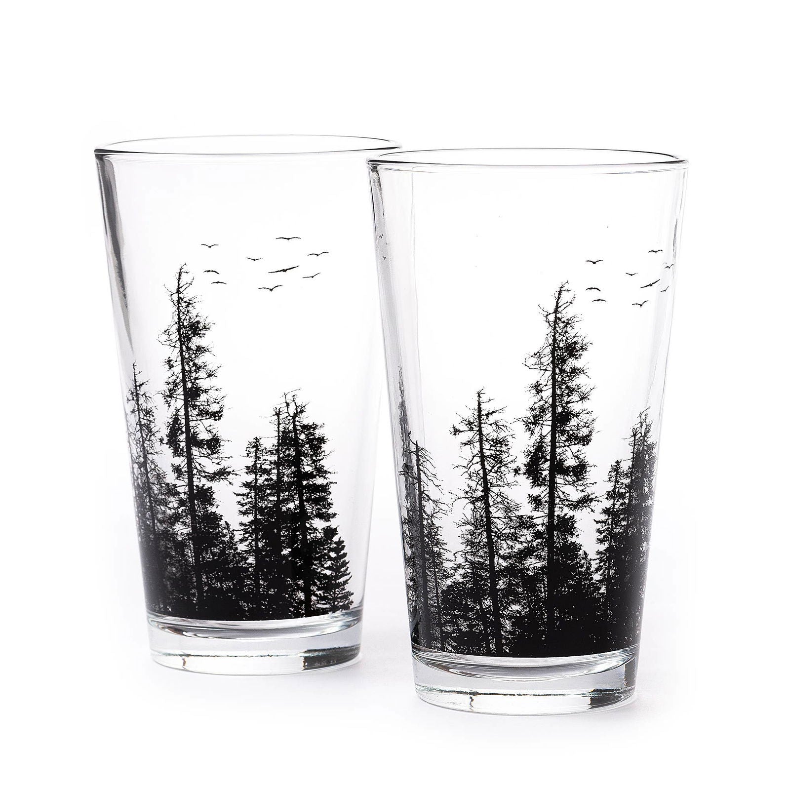 Pine Tree Forest Pint Glasses - The Localist