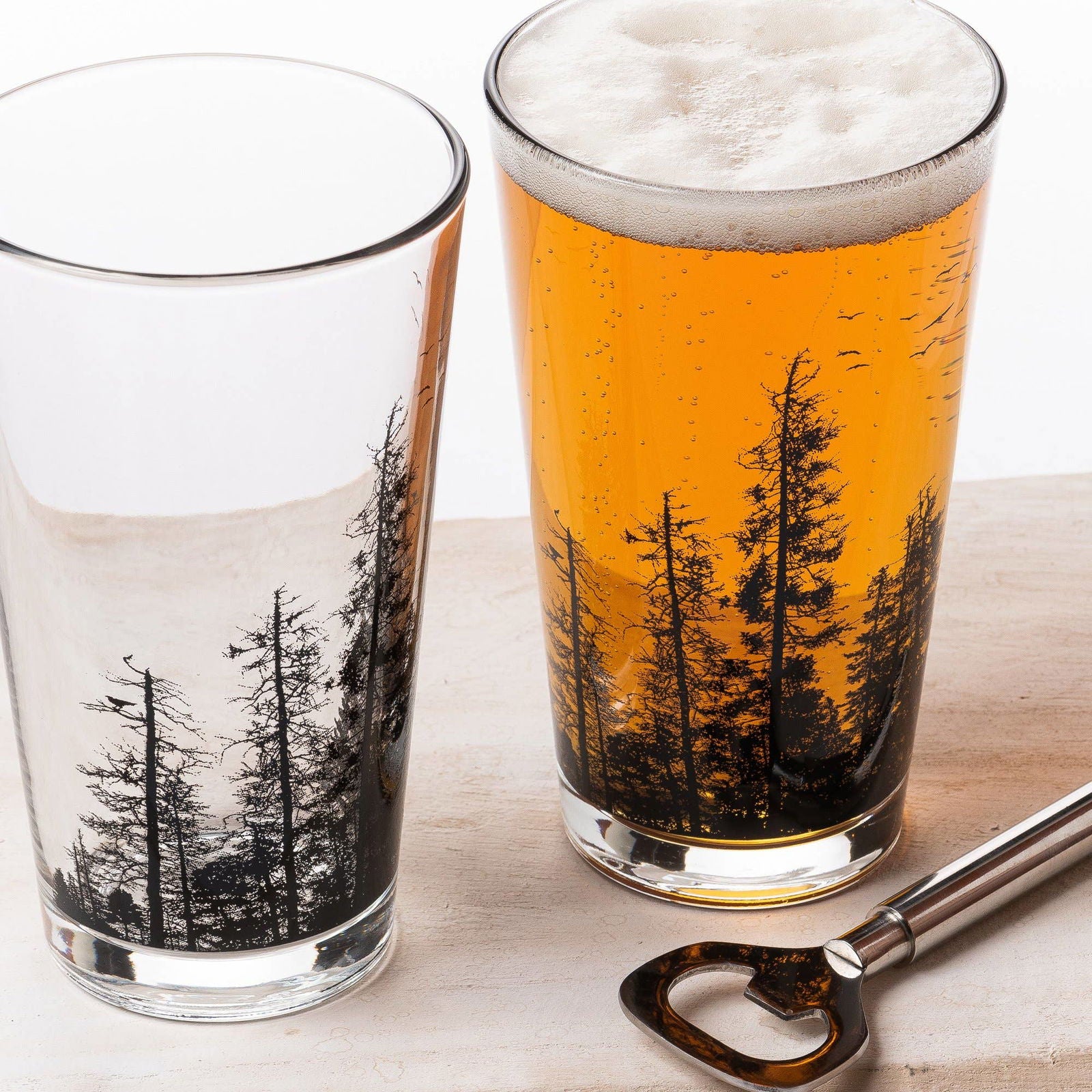 Pine Tree Forest Pint Glasses - The Localist