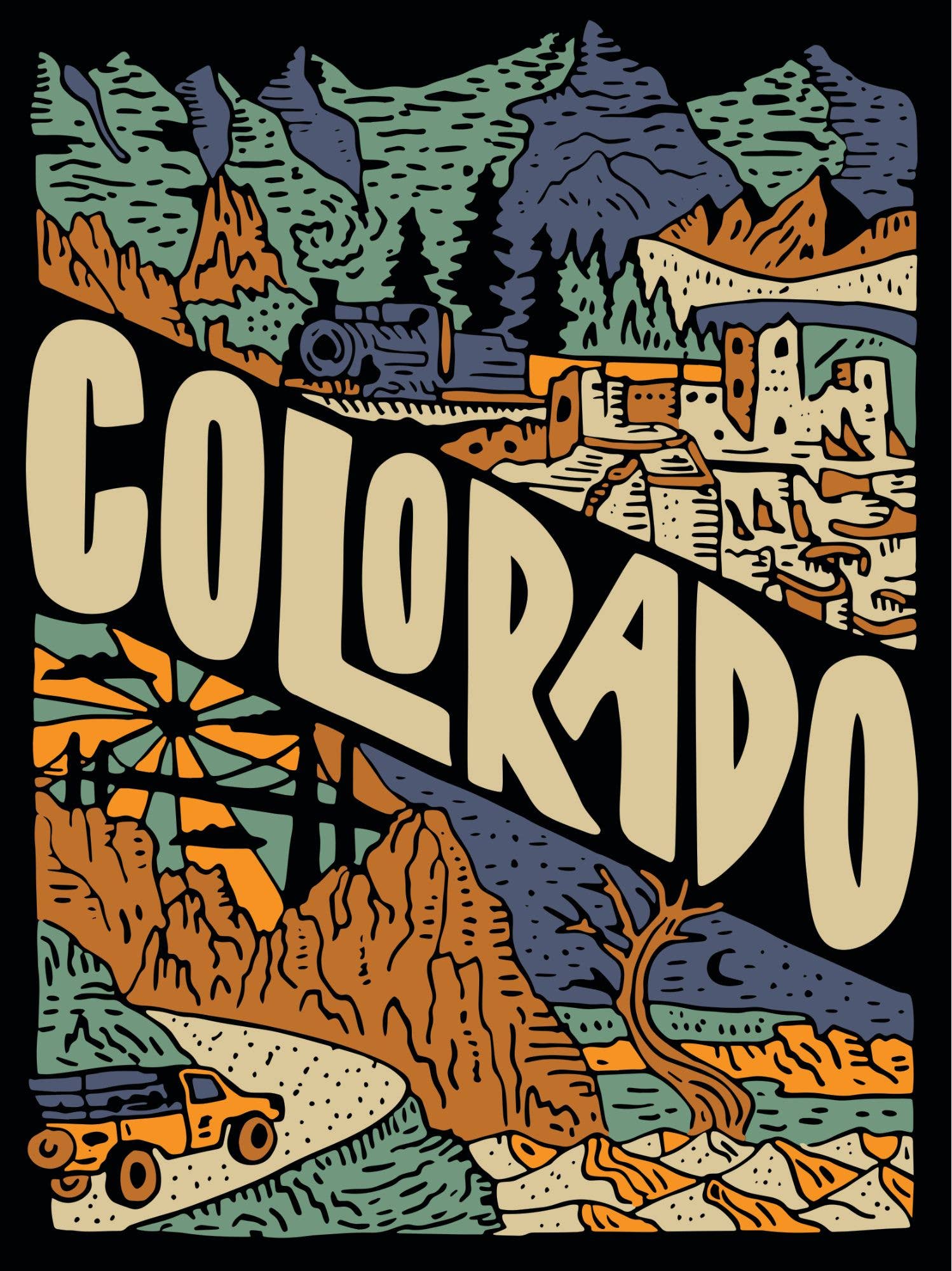 Postcard Puzzle - Colorado - The Localist