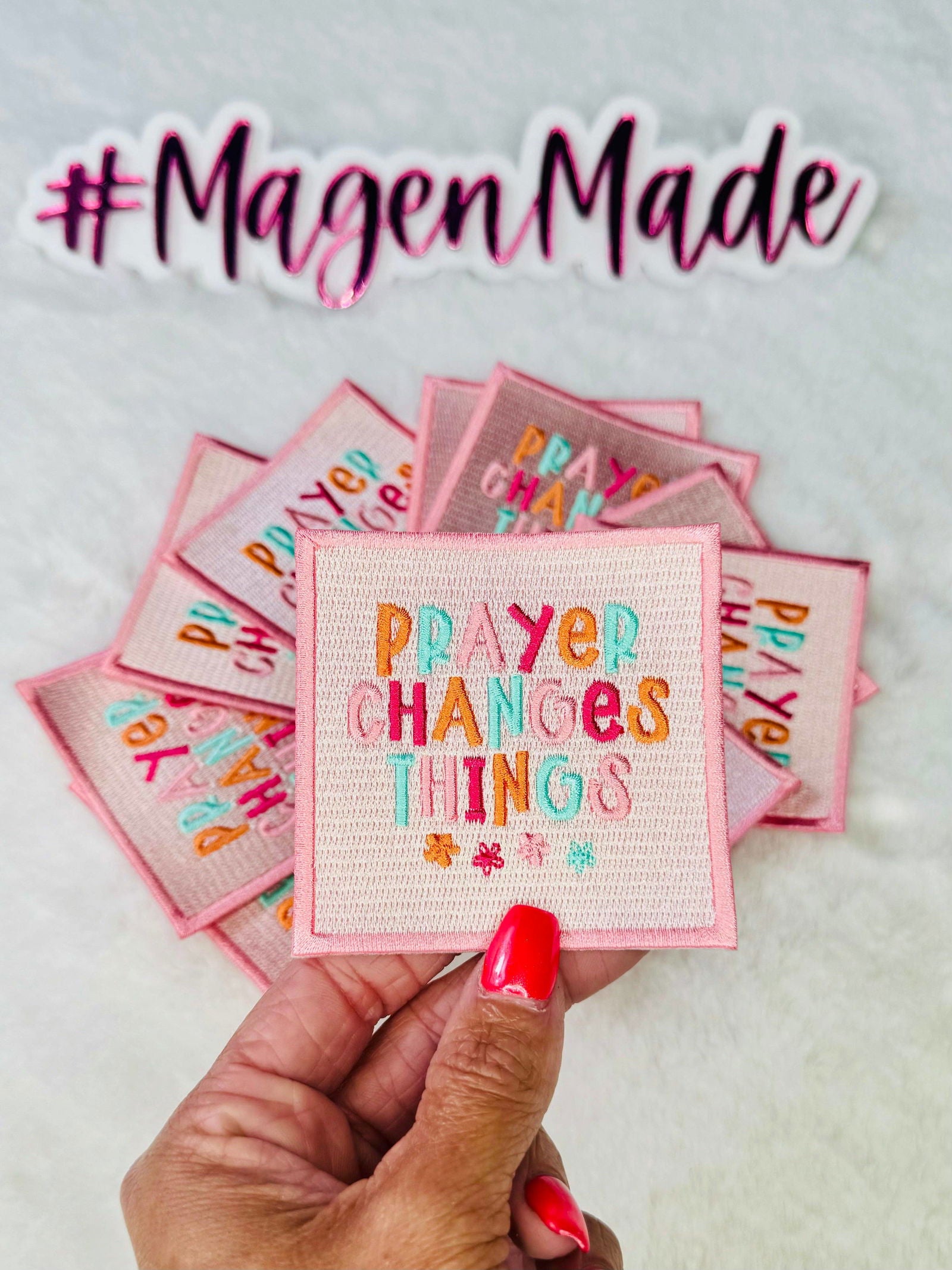 Prayer Changes Things Embroidered Patch - The Localist