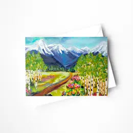 Rocky Mountain Landscape Greeting Card