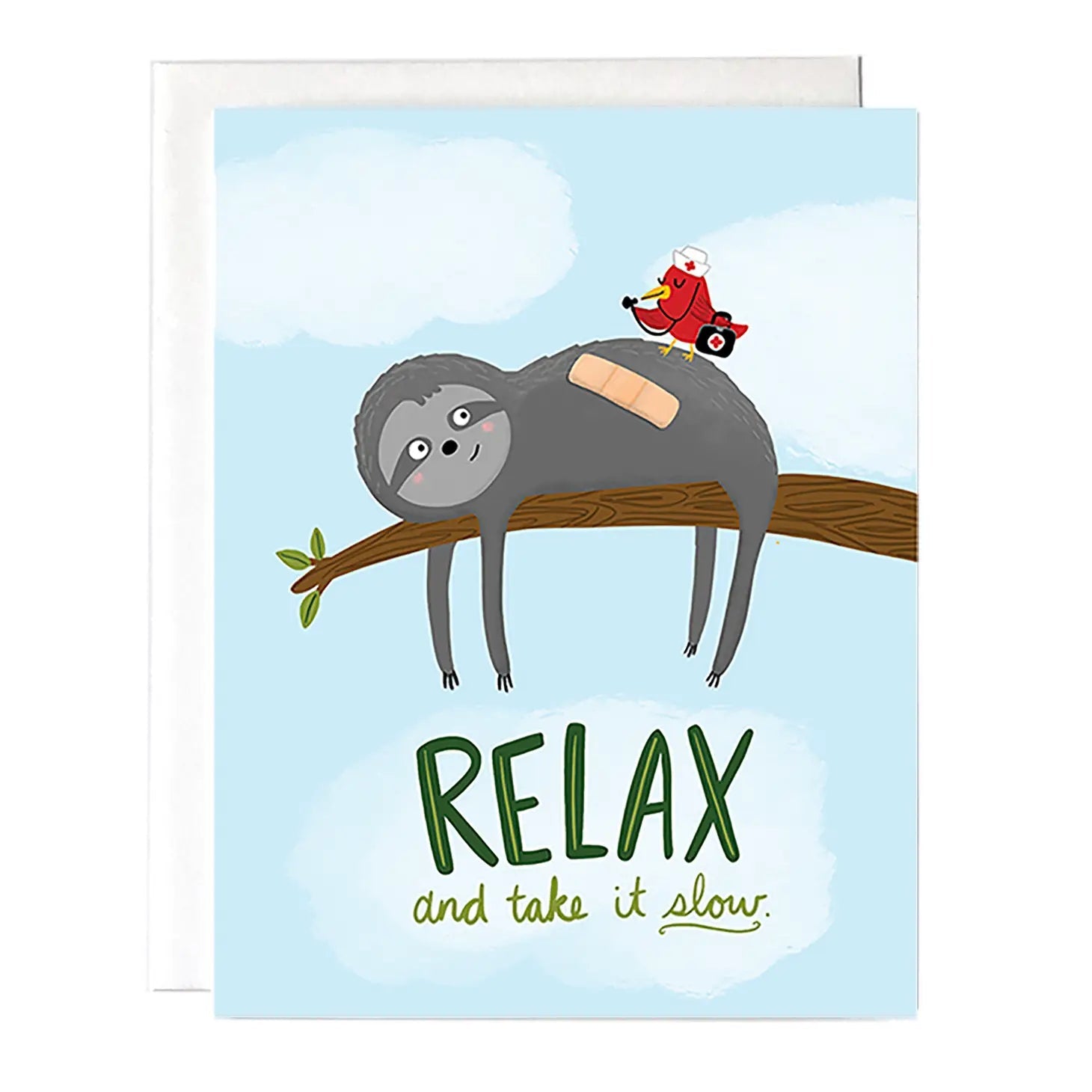 "Sloth Relax and Take It Slow" Greeting Card - The Localist