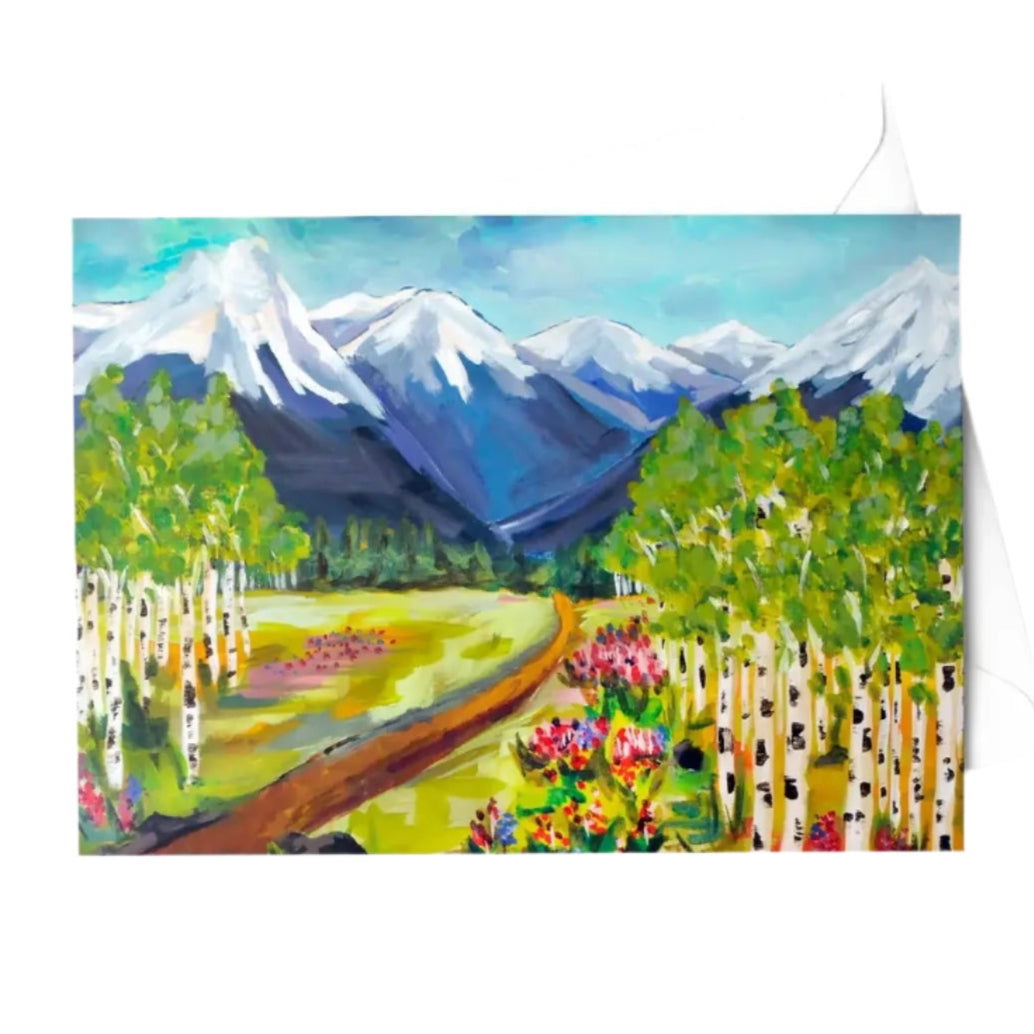"Rocky Mountain Landscape" Greeting Card - Wildlife Collection - The Localist