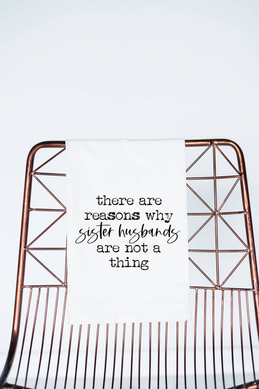 Sister Wife Husbands Funny funny gift Towel - The Localist