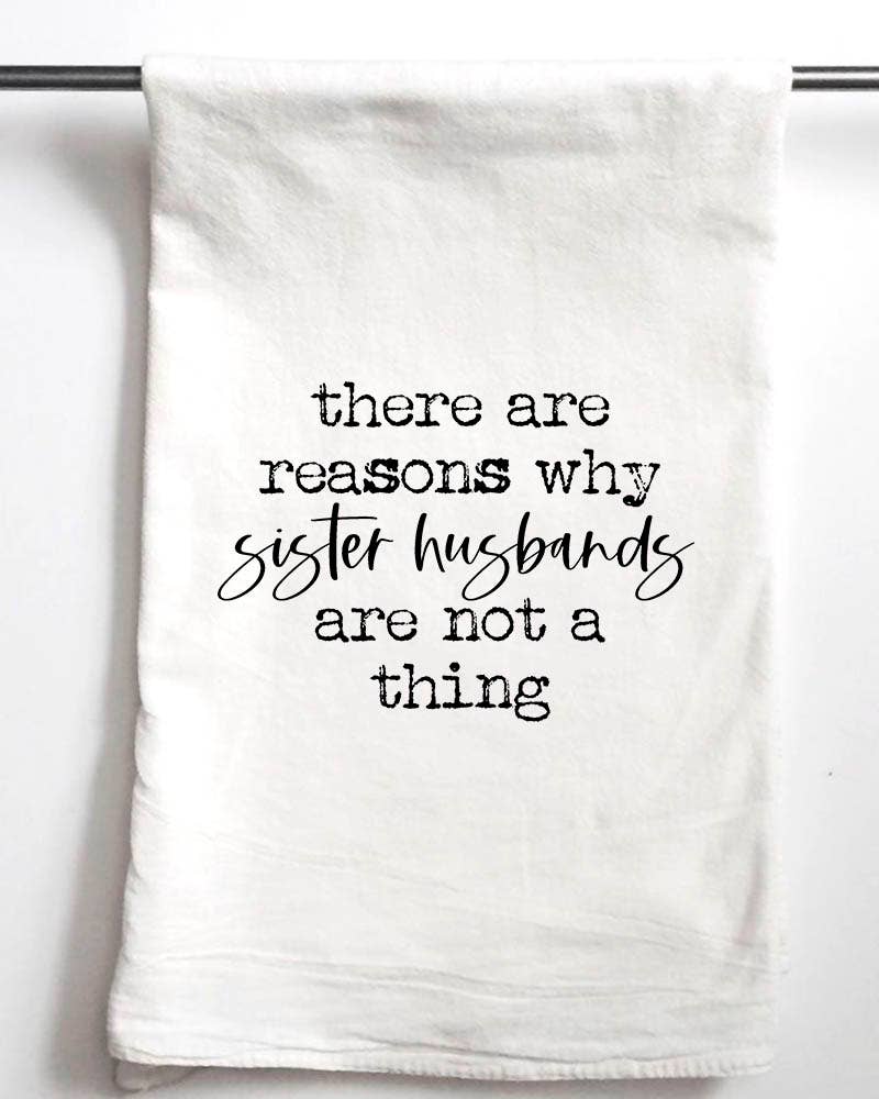 Sister Wife Husbands Funny funny gift Towel - The Localist
