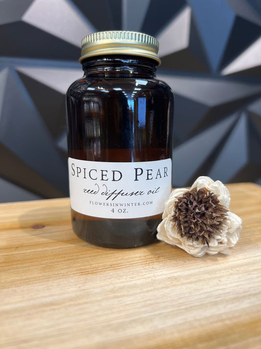 Spiced Pear Reed Diffuser Oil - 4 oz -  - The Localist