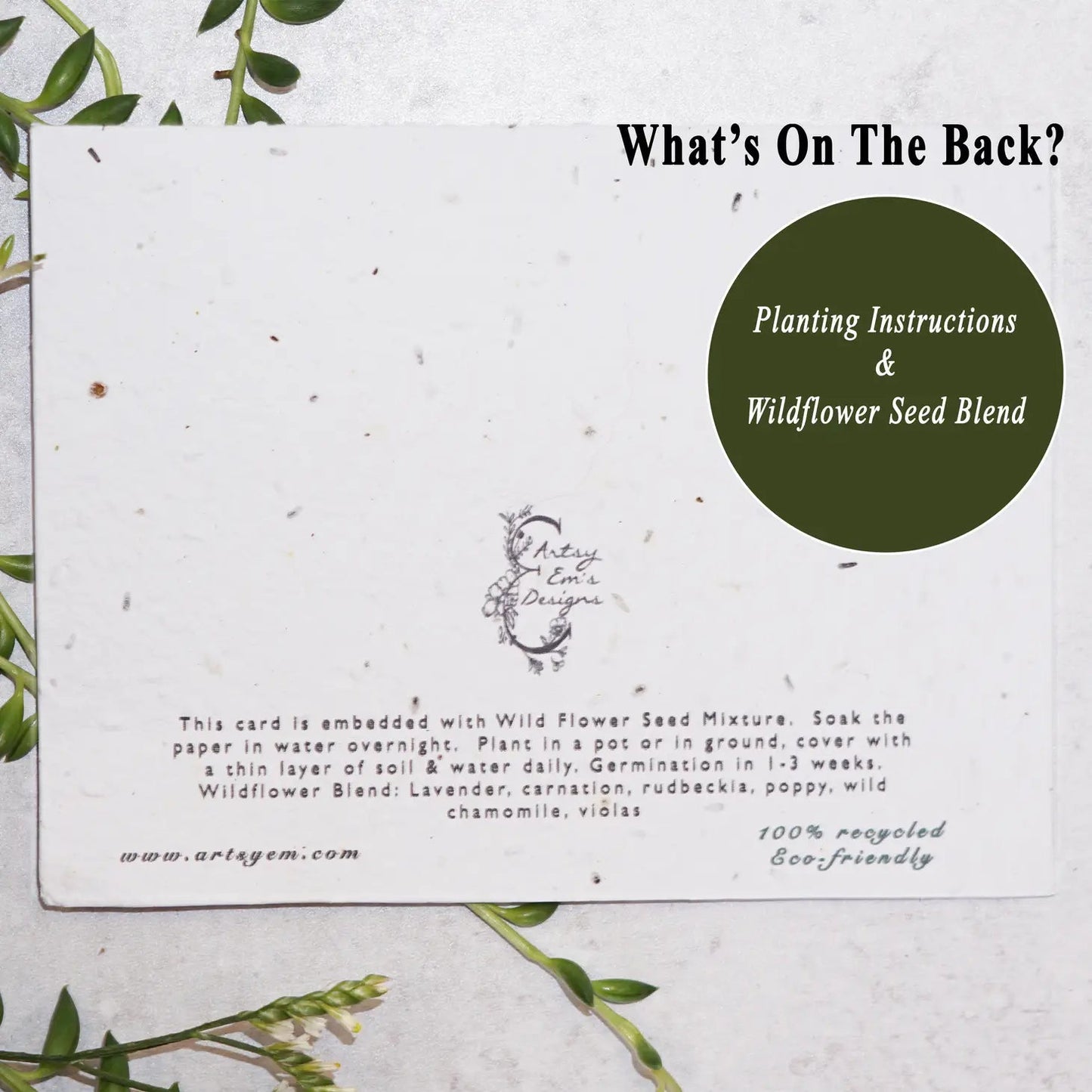 "Thinking of You" Plantable Seed Greeting Card - The Localist