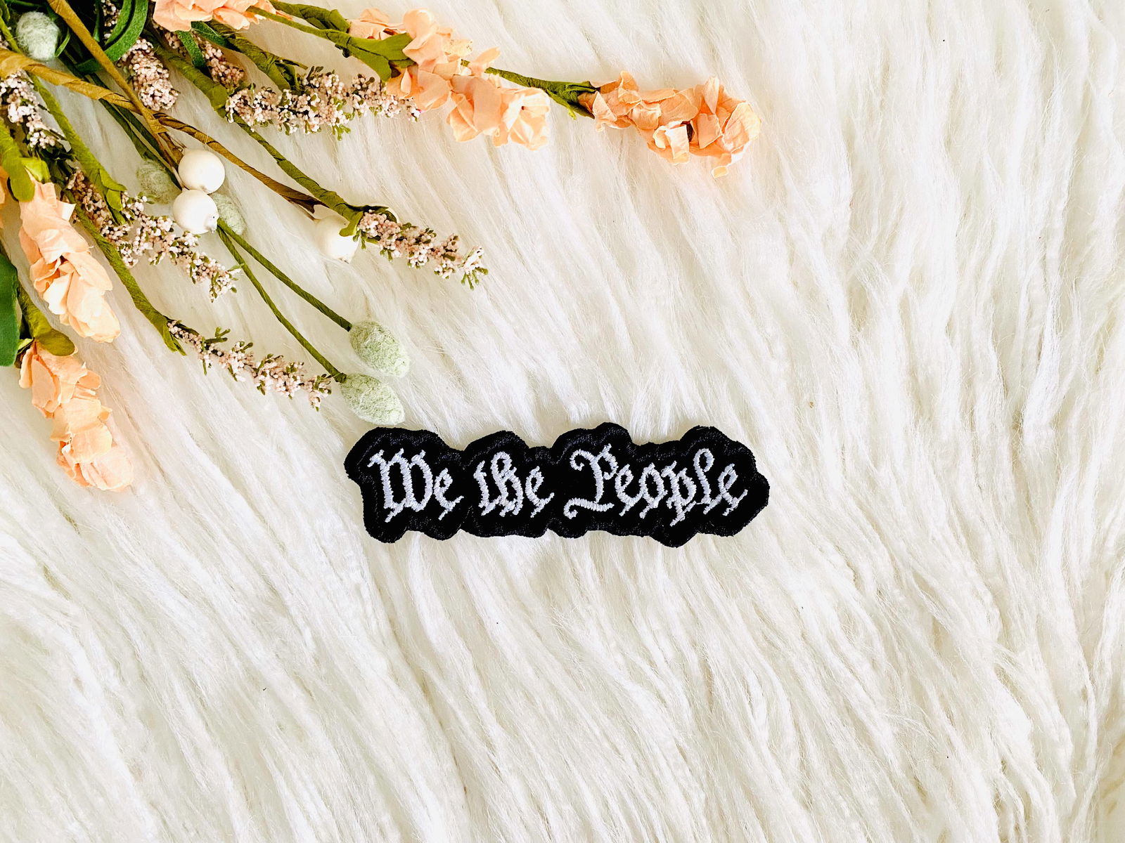 We the people embroidered hat patch - The Localist
