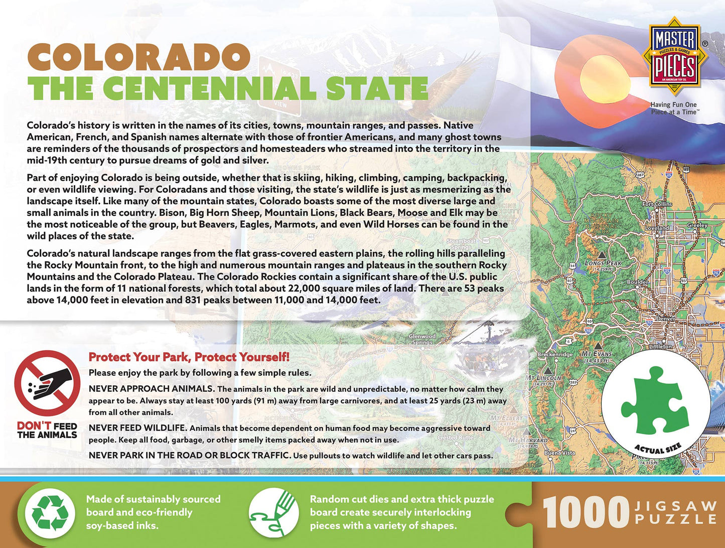 Colorado - The Centennial State 1000 Piece Puzzle
