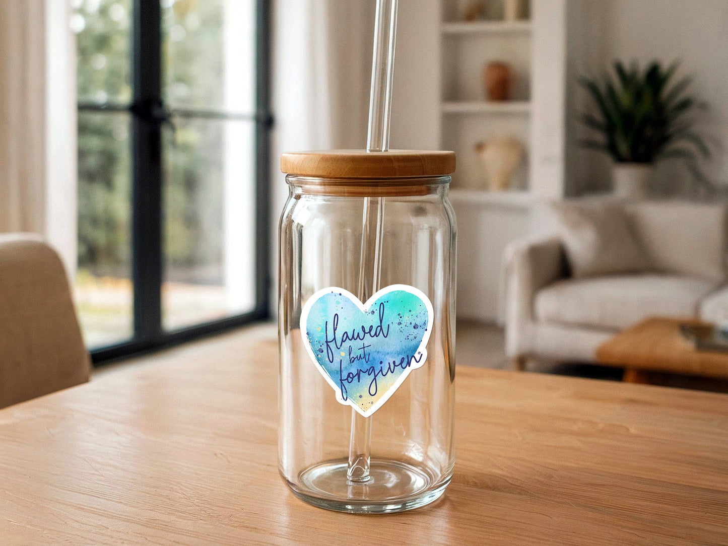 Flawed But Forgiven | Christian Sticker | Waterproof Vinyl