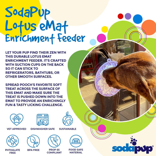 Lotus eMat Enrichment Lick Mat With Suction Cups - The Localist