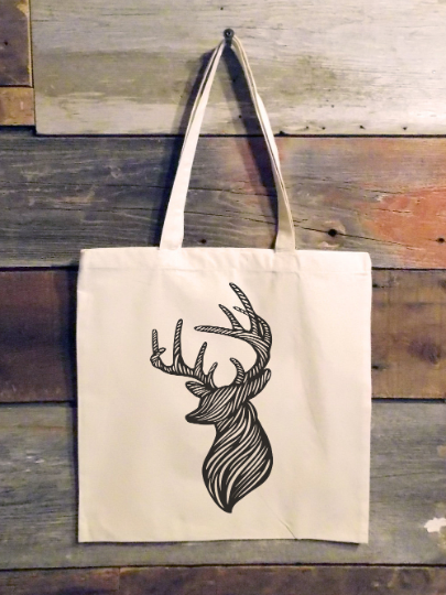 Deer Organica Cotton Canvas Tote Bag