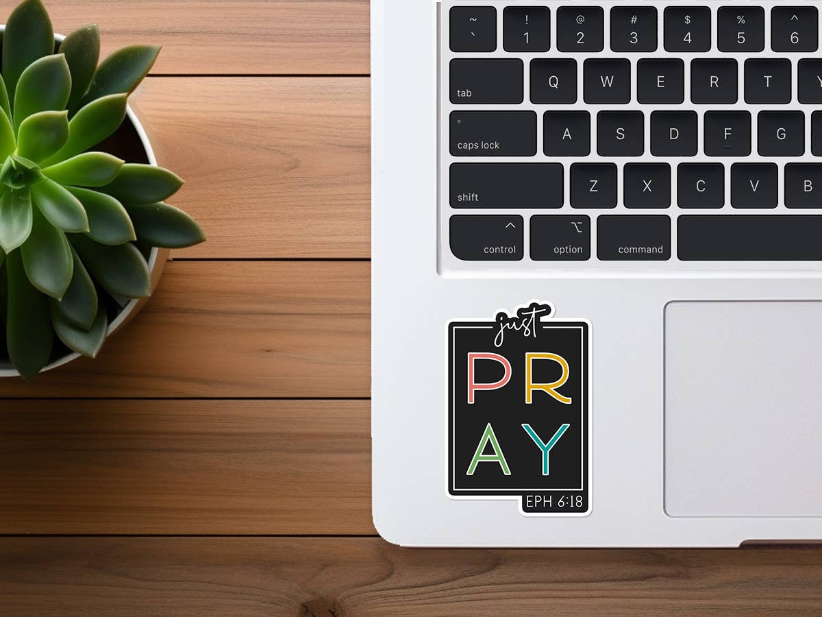 Just Pray | Christian Sticker | Prayer | Waterproof Vinyl 2