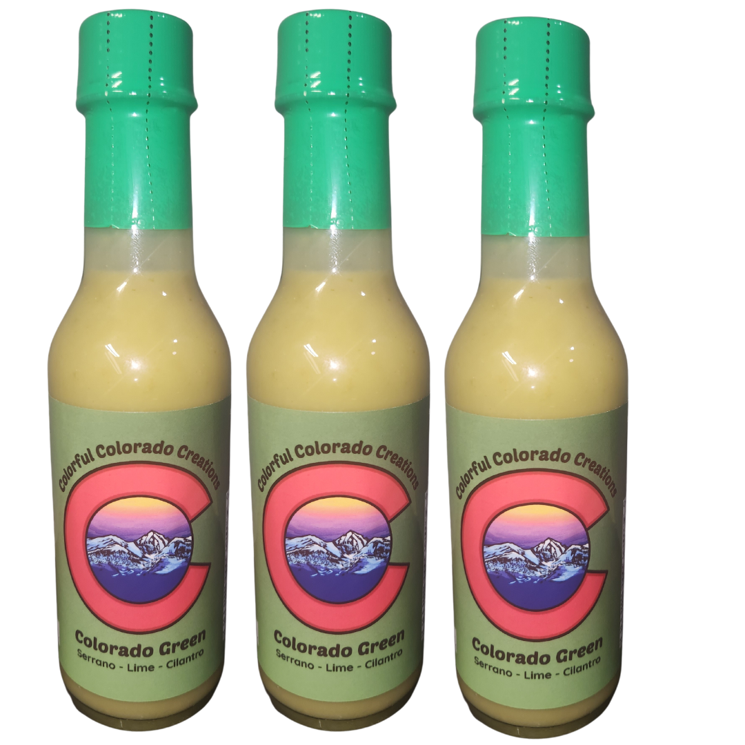 Colorado Green Lime, Cilantro & Serrano Pepper Hot Sauce