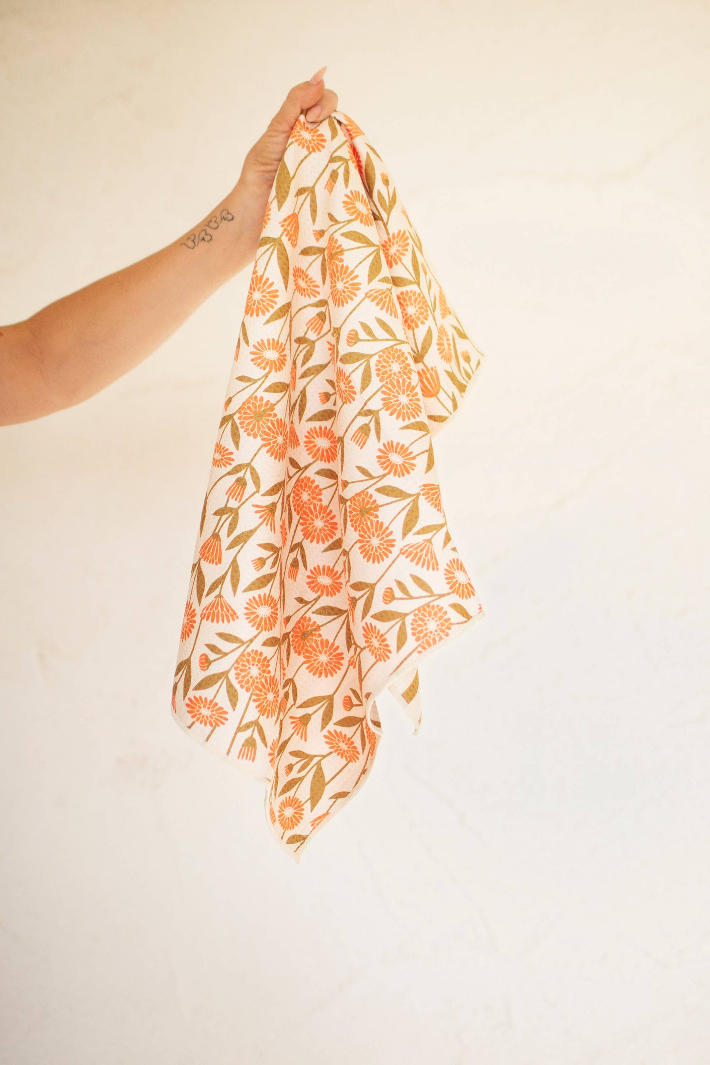 Kitchen Tea Towel Quick Dry-Calendula Flowers