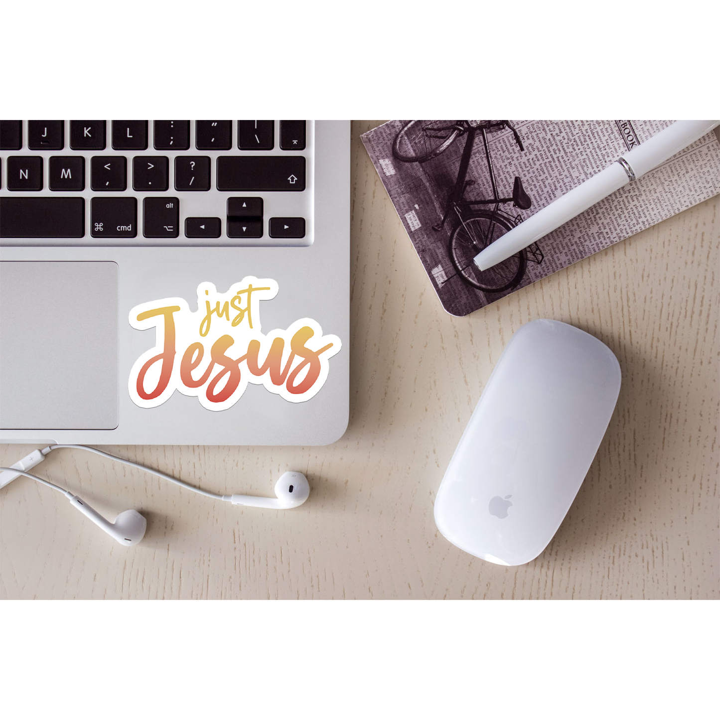 Just Jesus | Vinyl Christian Sticker | Christian