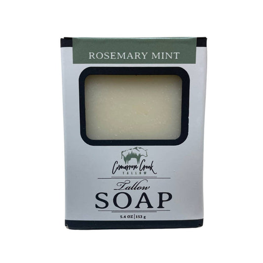 Rosemary Mint Grass-Fed Beef Tallow Soap 5.4oz