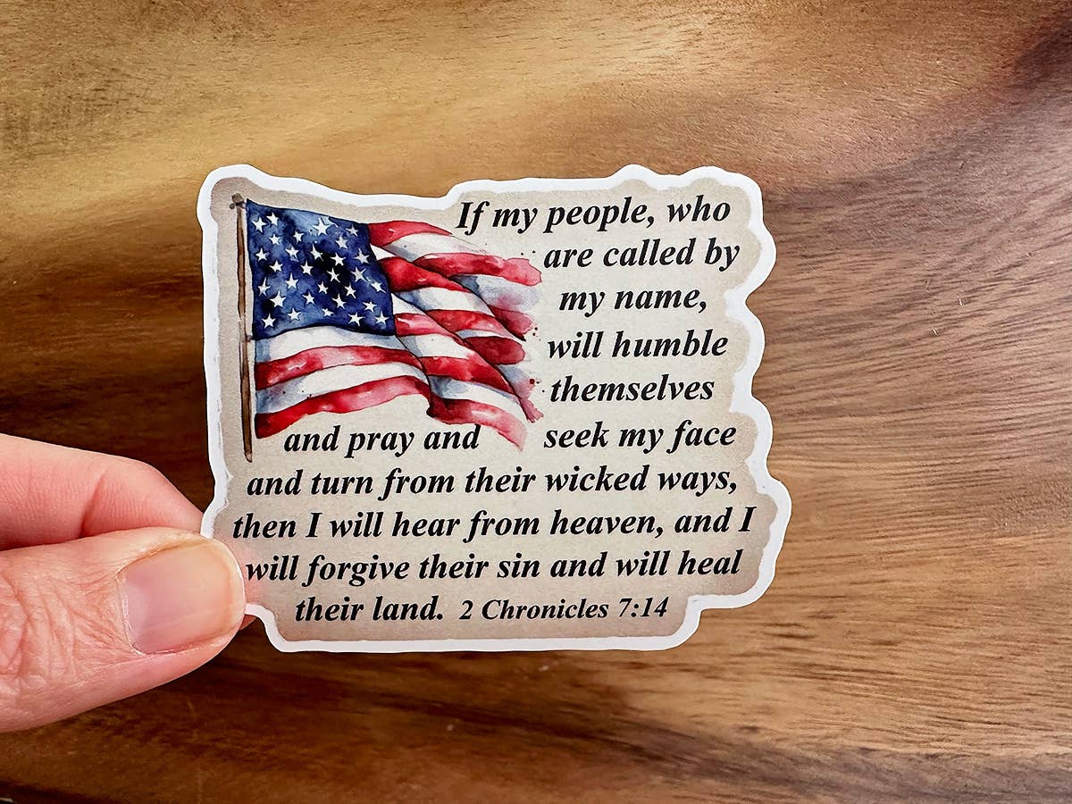 I Will Heal Their Land | America | Vinyl Christian Sticker