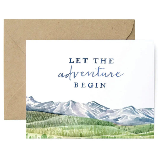 "Let the Adventure Begin" Greeting Card