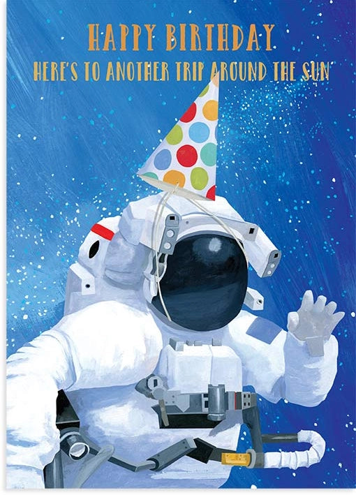 "Happy Birthday! Here's to Another Trip Around the Sun" Greeting card