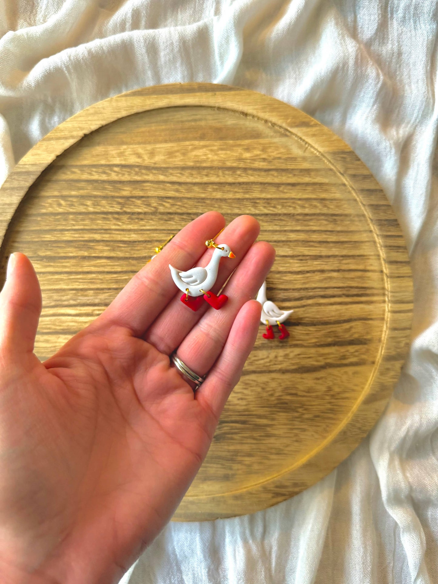 Goose Earrings