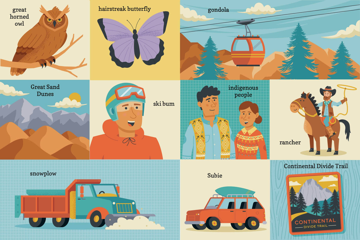 100 First Words for Little Coloradans Board Book