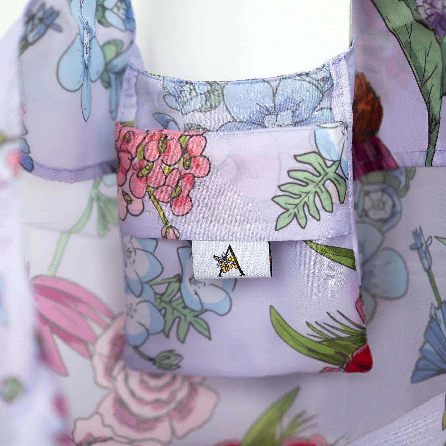 Reusable Tote Bag - Purple Wildflowers for Summer Markets