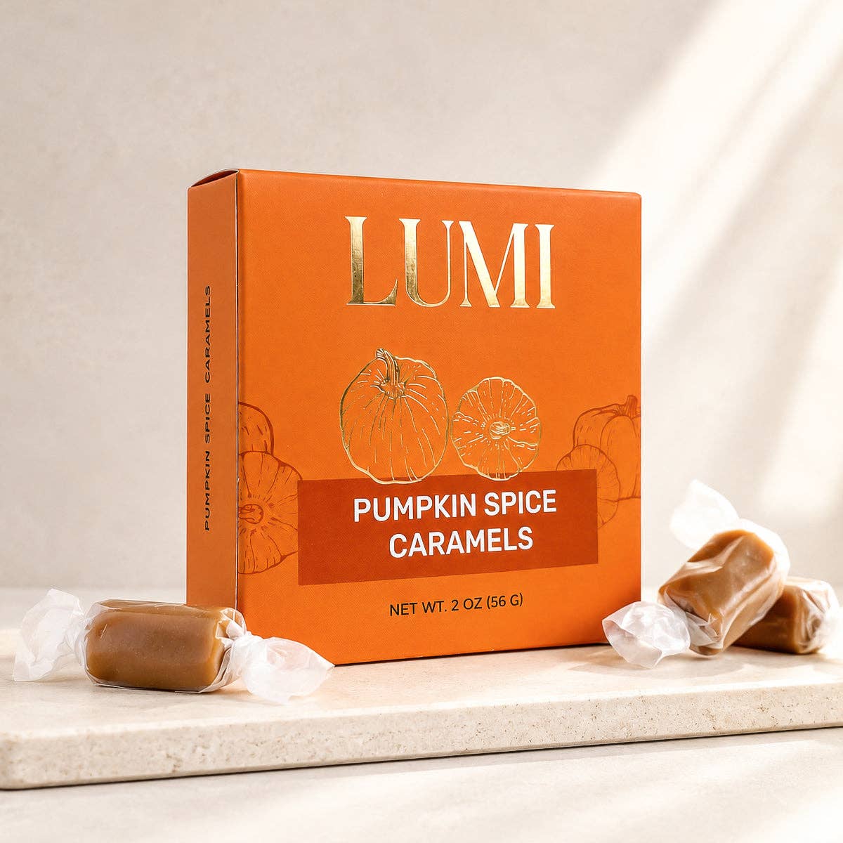 Pumpkin Spice Caramels