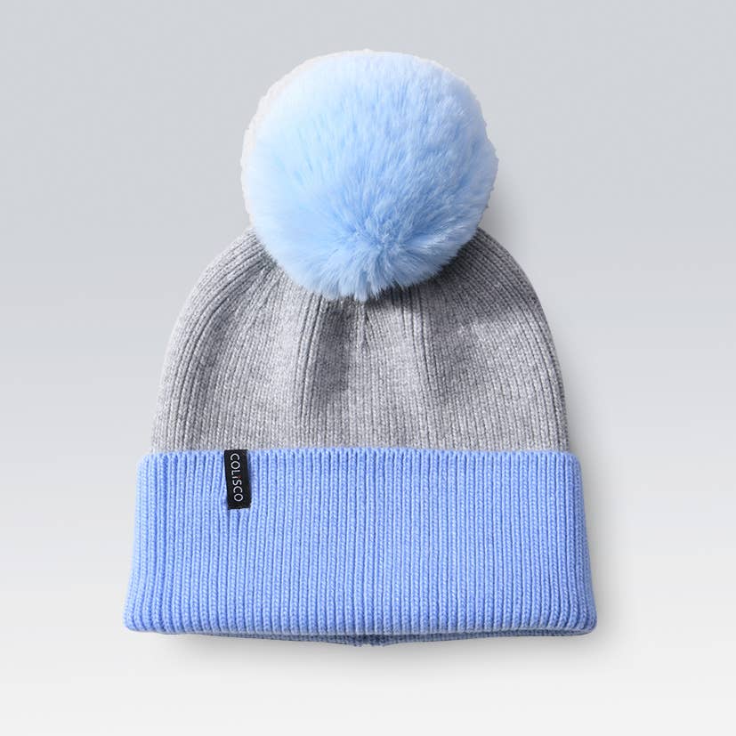 Pom Pom Beanie Hat, Soft Warm Winter Beanies for Women