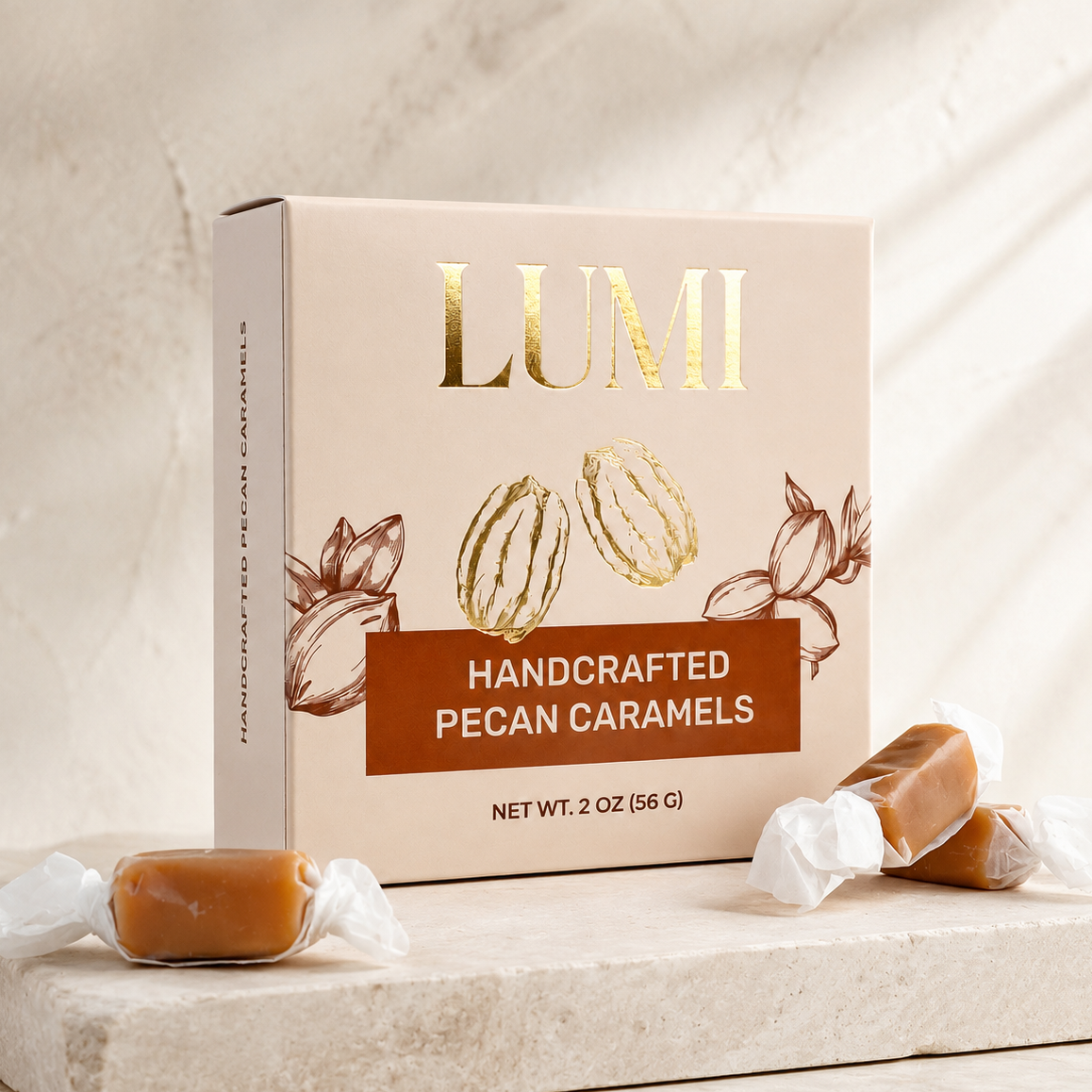 Handcrafted Pecan Caramels
