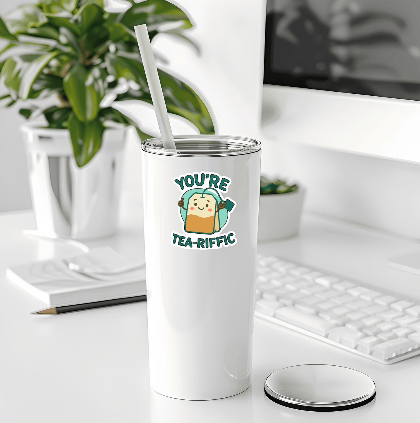 Tea-Riffic Sticker