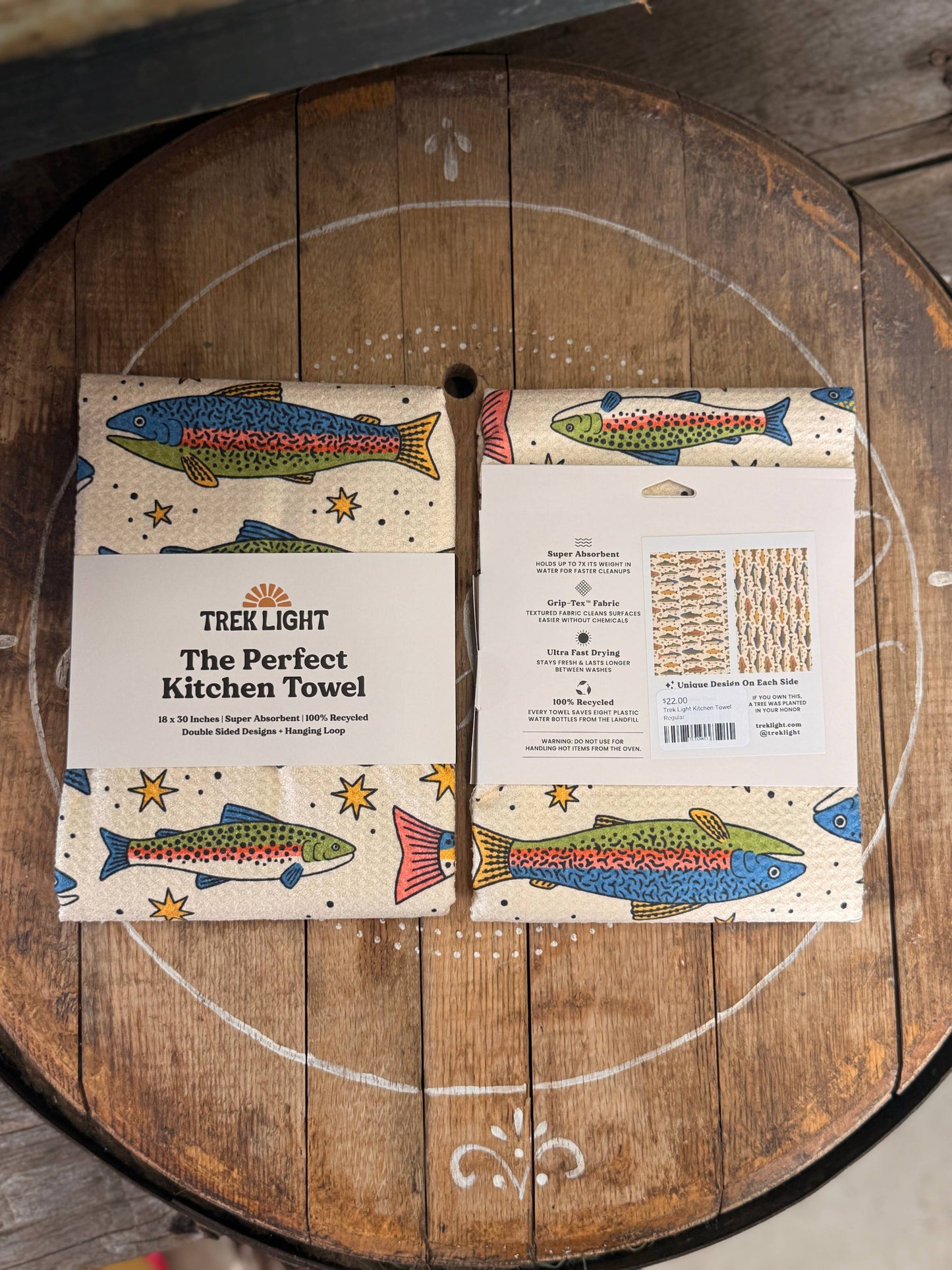 Kitchen Tea Towel Quick Dry-River Trout