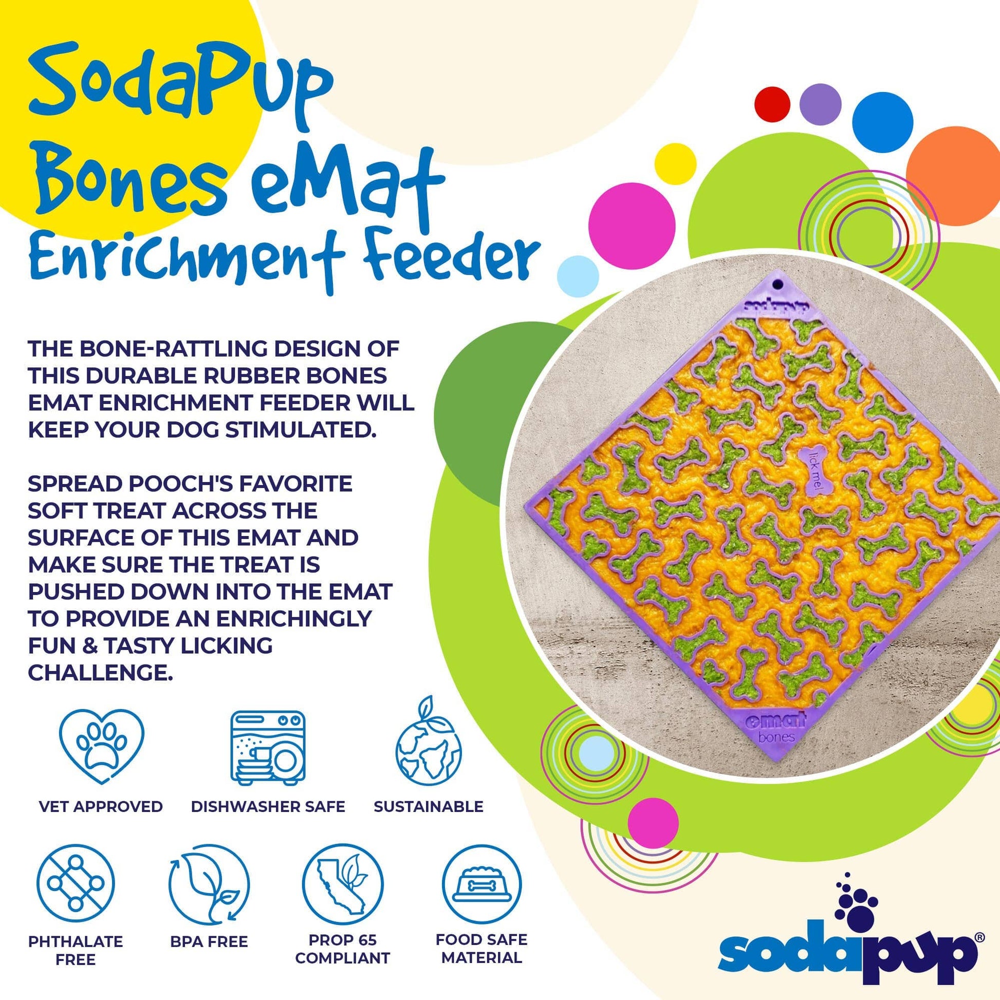 Bones Design Emat Enrichment Licking Mat - The Localist